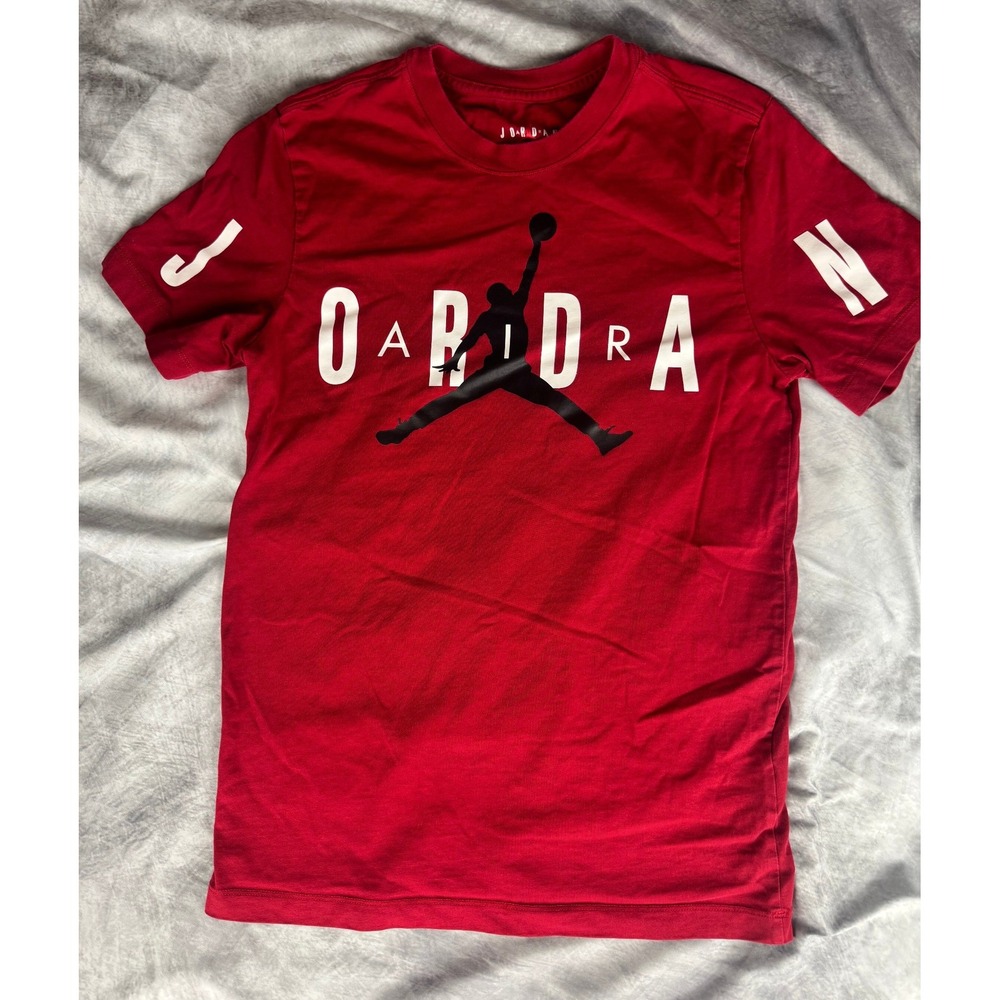 Jordan Brand Jumpman Graphic T-Shirt Mens Small Red Short Sleeve Nike Basketball